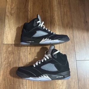Jordan Black and Gray High-Top Sneakers